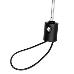 Vue Parapluie 20.5" ultra léger et auto Swiss Peak rPET Aware™ de couleur noir| Krokrodeal
