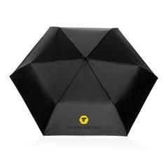 Vue Parapluie 20.5" ultra léger et auto Swiss Peak rPET Aware™ de couleur noir| Krokrodeal