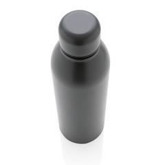 Vue Bouteille isotherme 500ml en acier inoxydable recyclé RCS de couleur gris| Krokrodeal