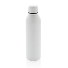 Vue Bouteille isotherme 500ml en acier inoxydable recyclé RCS de couleur blanc| Krokrodeal