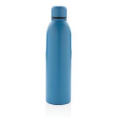 Vue Bouteille isotherme 500ml en acier inoxydable recyclé RCS de couleur bleu| Krokrodeal