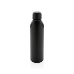 Vue Bouteille isotherme 500ml en acier inoxydable recyclé RCS de couleur noir| Krokrodeal