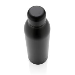 Vue Bouteille isotherme 500ml en acier inoxydable recyclé RCS de couleur noir| Krokrodeal