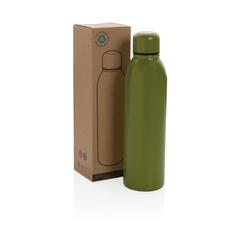 Vue Bouteille isotherme 500ml en acier inoxydable recyclé RCS de couleur vert| Krokrodeal