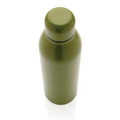 Vue Bouteille isotherme 500ml en acier inoxydable recyclé RCS de couleur vert| Krokrodeal
