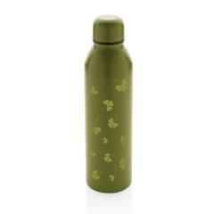 Vue Bouteille isotherme 500ml en acier inoxydable recyclé RCS de couleur vert| Krokrodeal
