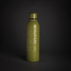 Vue Bouteille isotherme 500ml en acier inoxydable recyclé RCS de couleur vert| Krokrodeal