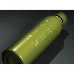 Vue Bouteille isotherme 500ml en acier inoxydable recyclé RCS de couleur vert| Krokrodeal