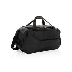 Vue Sac de sport Swiss Peak rPET AWARE™ de couleur noir| Krokrodeal