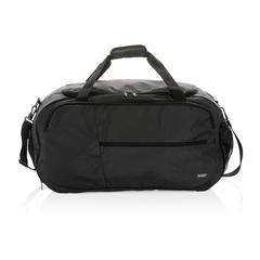 Vue Sac de sport Swiss Peak rPET AWARE™ de couleur noir| Krokrodeal