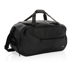 Vue Sac de sport Swiss Peak rPET AWARE™ de couleur noir| Krokrodeal