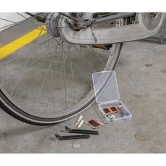 Vue Kit de réparation vélo compact de couleur noir| Krokrodeal