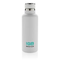 Vue Bouteille iso 600ml en acier recyclé RCS avec goulot Hydro de couleur blanc| Krokrodeal