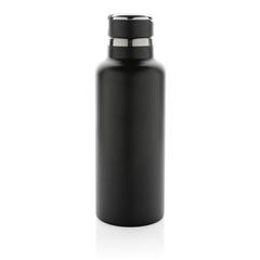 Vue Bouteille iso 600ml en acier recyclé RCS avec goulot Hydro de couleur noir| Krokrodeal