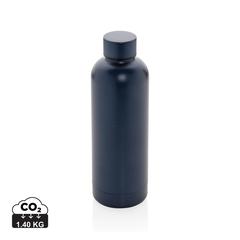 Vue Bouteille iso 600ml en acier recyclé RCS avec goulot Hydro de couleur bleu| Krokrodeal
