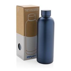 Vue Bouteille iso 600ml en acier recyclé RCS avec goulot Hydro de couleur bleu| Krokrodeal