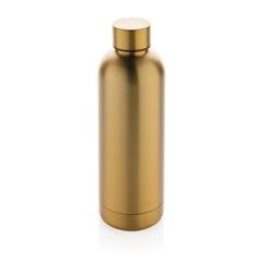 Vue Bouteille iso 600ml en acier recyclé RCS avec goulot Hydro de couleur jaune| Krokrodeal