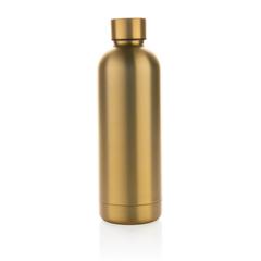 Vue Bouteille iso 600ml en acier recyclé RCS avec goulot Hydro de couleur jaune| Krokrodeal