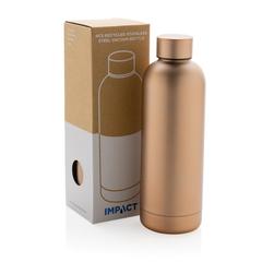 Vue Bouteille iso 600ml en acier recyclé RCS avec goulot Hydro de couleur marron| Krokrodeal