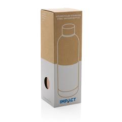 Vue Bouteille iso 600ml en acier recyclé RCS avec goulot Hydro de couleur marron| Krokrodeal