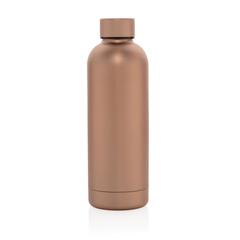 Vue Bouteille iso 600ml en acier recyclé RCS avec goulot Hydro de couleur marron| Krokrodeal