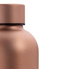 Vue Bouteille iso 600ml en acier recyclé RCS avec goulot Hydro de couleur marron| Krokrodeal