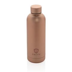 Vue Bouteille iso 600ml en acier recyclé RCS avec goulot Hydro de couleur marron| Krokrodeal