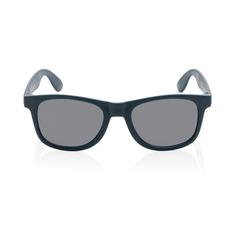 Vue Lunettes de soleil en plastique PP recyclé RCS de couleur bleu| Krokrodeal