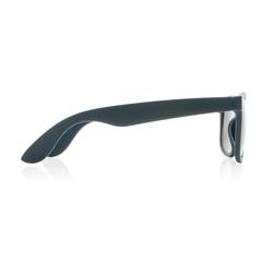 Vue Lunettes de soleil en plastique PP recyclé RCS de couleur bleu| Krokrodeal