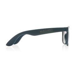 Vue Lunettes de soleil en plastique PP recyclé RCS de couleur bleu| Krokrodeal