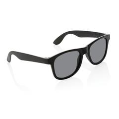 Vue Lunettes de soleil en plastique PP recyclé RCS de couleur noir| Krokrodeal