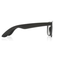Vue Lunettes de soleil en plastique PP recyclé RCS de couleur noir| Krokrodeal