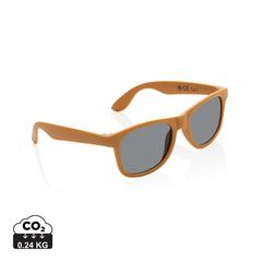 Vue Lunettes de soleil en plastique PP recyclé RCS de couleur orange| Krokrodeal
