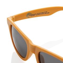 Vue Lunettes de soleil en plastique PP recyclé RCS de couleur orange| Krokrodeal