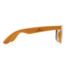 Vue Lunettes de soleil en plastique PP recyclé RCS de couleur orange| Krokrodeal