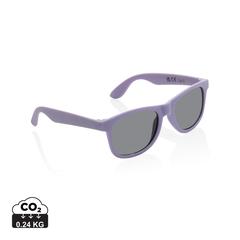 Vue Lunettes de soleil en plastique PP recyclé RCS de couleur violet| Krokrodeal