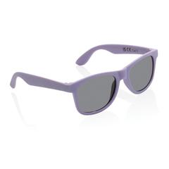 Vue Lunettes de soleil en plastique PP recyclé RCS de couleur violet| Krokrodeal