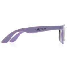 Vue Lunettes de soleil en plastique PP recyclé RCS de couleur violet| Krokrodeal