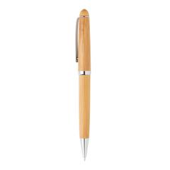 Vue Stylo dans une boîte en bambou de couleur marron| Krokrodeal
