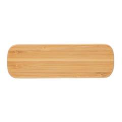 Vue Stylo dans une boîte en bambou de couleur marron| Krokrodeal