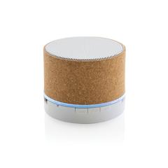 Vue Haut-parleur 3W en liège de couleur marron| Krokrodeal