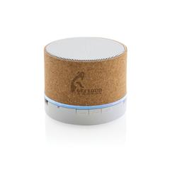 Vue Haut-parleur 3W en liège de couleur marron| Krokrodeal