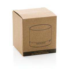 Vue Haut-parleur 3W en liège de couleur marron| Krokrodeal