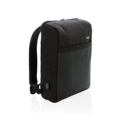 Vue Sac à dos ordinateur 15'' antivol de couleur noir| Krokrodeal