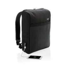 Vue Sac à dos ordinateur 15'' antivol de couleur noir| Krokrodeal