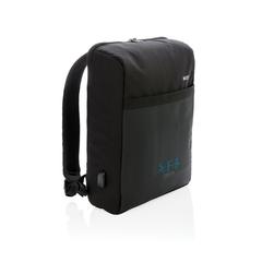 Vue Sac à dos ordinateur 15'' antivol de couleur noir| Krokrodeal