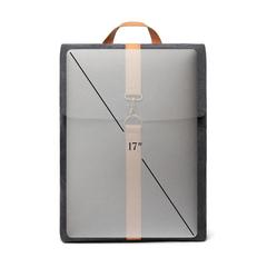 Vue VINGA Sac à dos en toile recyclée GRS Bosler de couleur noir| Krokrodeal