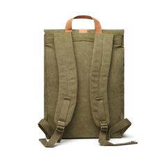 Vue VINGA Sac à dos en toile recyclée GRS Bosler de couleur vert| Krokrodeal