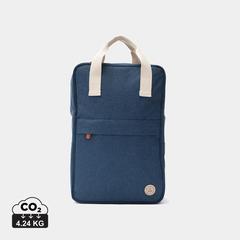 Vue VINGA Sac à dos en toile recyclée GRS Bosler de couleur bleu| Krokrodeal
