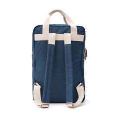 Vue VINGA Sac à dos en toile recyclée GRS Bosler de couleur bleu| Krokrodeal
